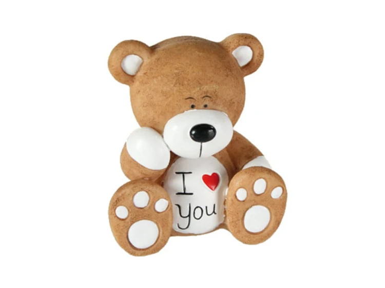 MIŚ I LOVE YOU MAŁY FIGURKA NAPISEM ZAKOCHANYCH 1