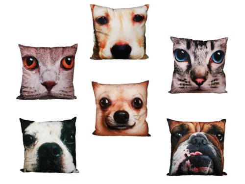PODUSZKA OZDOBNA WIZERUNKIEM KOTA/PSA KOTEK PIESEK 2