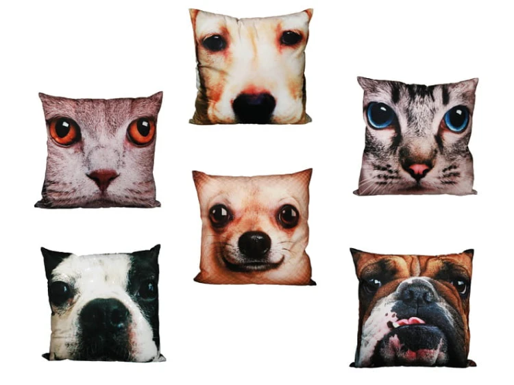 PODUSZKA OZDOBNA WIZERUNKIEM KOTA/PSA KOTEK PIESEK 2