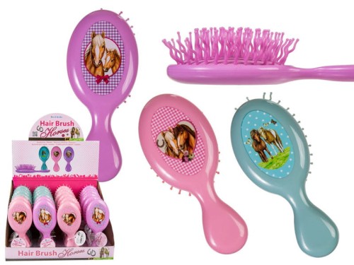 SZCZOTKA DO WŁOSÓW KONIE KONIKI TOREBKI PLECAKA 2