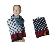 Szalik gwiazdy Miękki Wełna Akrylowa 2