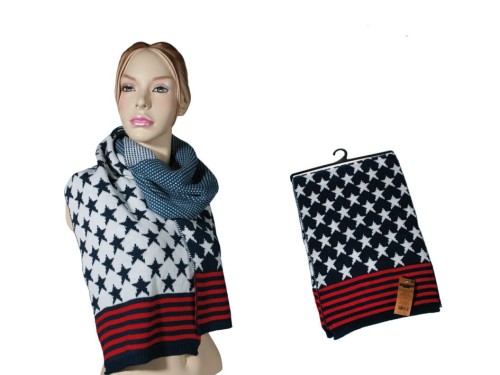 Szalik gwiazdy Miękki Wełna Akrylowa 2