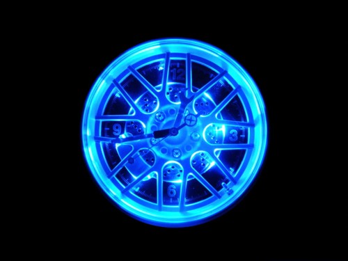 ZEGAR ŚCIENNY OPONA KOŁO MECHANIKA PODŚWIETLENIE 2