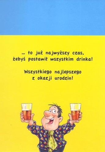 KARNET POCZTÓWKA URODZINOWA KOPERTĄ 30 URODZINY 2