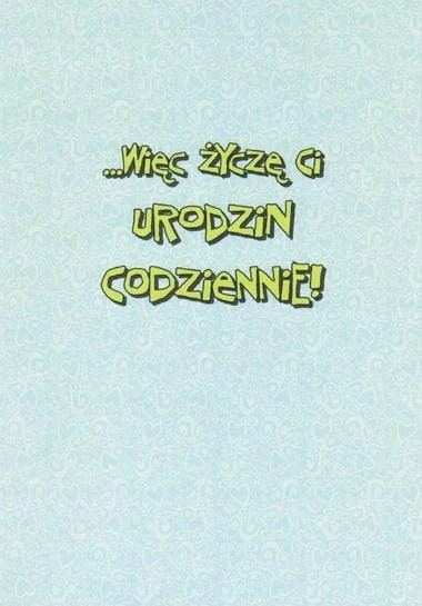 KARNET POCZTÓWKA URODZINOWA Z KOPERTĄ URODZINY 2 2