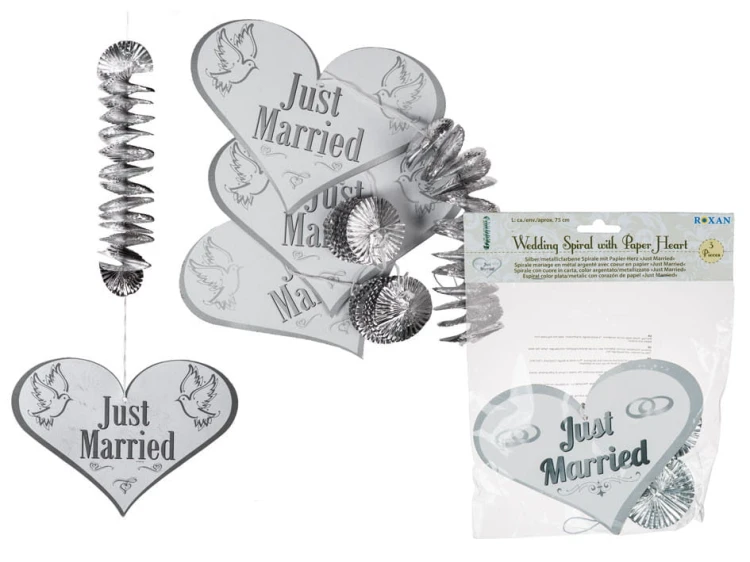 GIRLANDA ŚLUBNA BANER ŚLUB WESELE ŁAŃCUCH SERCE