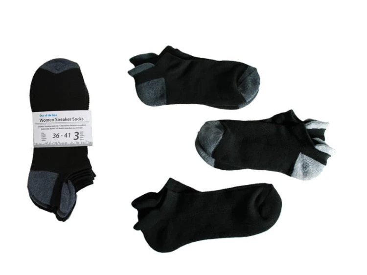 SKARPETY DAMSKIE STOPKI 36-41 CZARNE  SKARPETKI