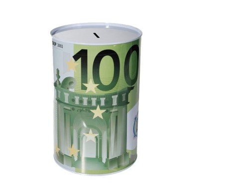 SKARBONKA 100 EURO XXL DUŻA PUSZKA JEDNORAZOWA