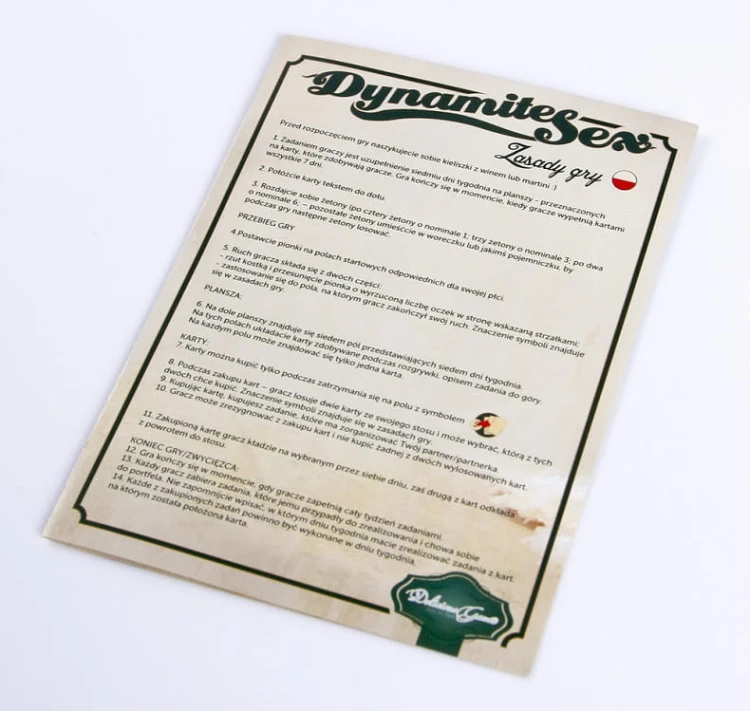 GRA EROTYCZNA - DYNAMITE SEX PLANSZOWA DLA PAR SEX 5
