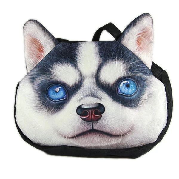 TORBA PIESEK PIES 3D GŁOWA TOREBKA USZAMI HUSKY 1