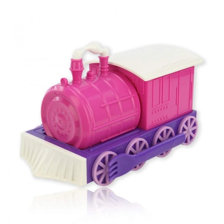 ZESTAW NACZYŃ CIUCHCIA NIEJADKA LOKOMOTYWA RÓŻOWA MISKA KUBEK 2X TALERZ SZTUĆCE WIDELEC ŁYŻKA