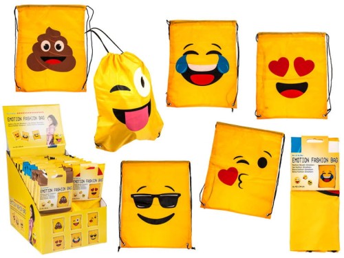 WOREK EMOTIKON OBUWIE SZKOŁY PRZEDSZKOLA EMOJI EMOTK 2