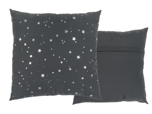 DEKORACYJNA PODUSZKA GWIAZDKI SZARA GWIAZDY