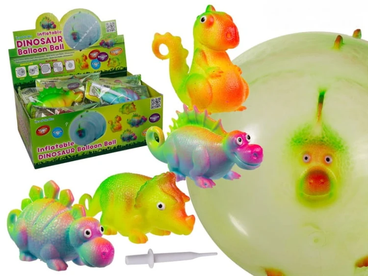 PIŁKA-BALON DINOZAURY BAŃKA JOJO BALON PIŁKA DMUCHANY 2
