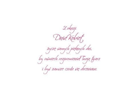 Karnet na dzień kobiet z kopertą Pocztówka Kwiaty 2