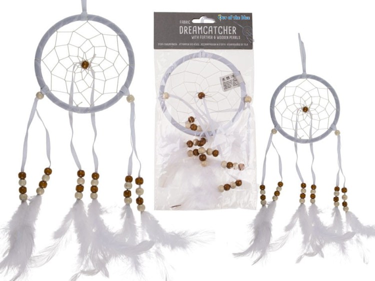 ŁAPACZ SNÓW dreamcatcher BIAŁE PIÓRA DEKORACJA 2.jpg