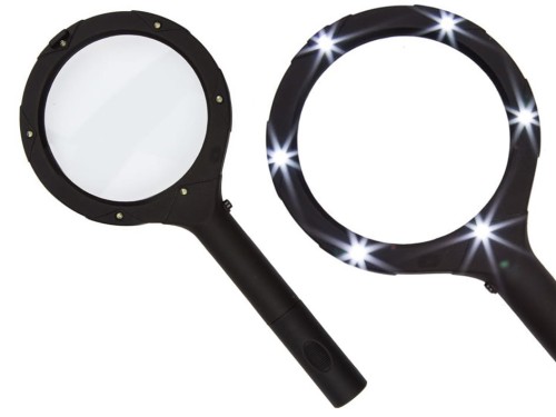 Lupa - szkło powiększające z diodami LED ze Światłem 1