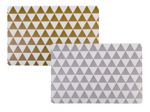 PODKŁADKA STÓŁ TRÓJKĄTY NACZYNIA GEOMETRYCZNY MATA 2