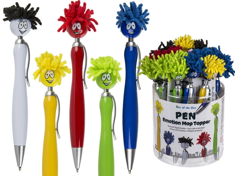 Długopis Buźka Uśmiech Różne Kolory Wkład Czarny 2.jpg