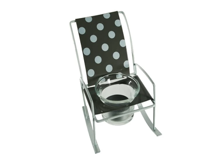 ŚWIECZNIK LEŻAK TEALIGHT ŚWIECZKĘ GROSZKI KRZESŁO 1