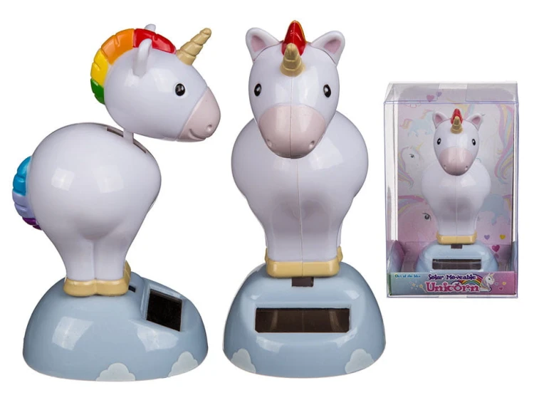 FIGURKA SOLARNA JEDNOROŻEC UNICORN SOLARNY TAŃCZĄCY