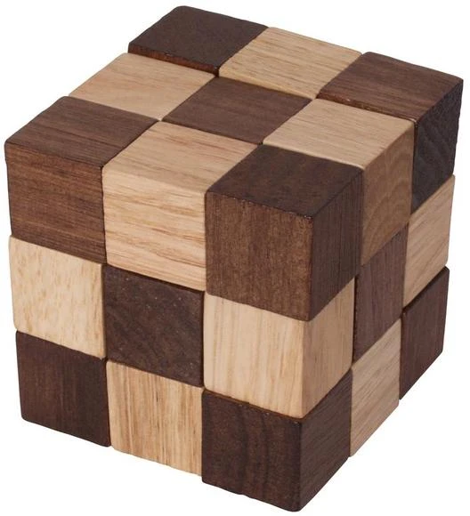 KOSTKA WĄŻ BIG ŁAMIGŁÓWKA LOGICZNA SNAKE DREWNIANA 1