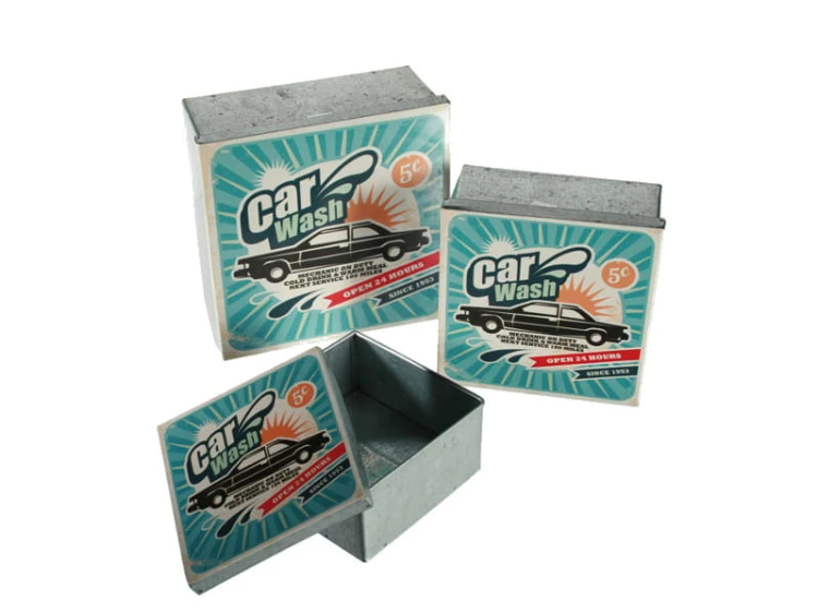 METALOWE PUDEŁKA RETRO ZESTAW PUDEŁEK PRZECHOWYWANIE