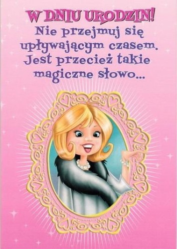 KARNET OKOLICZNOŚCIOWY Z KOPERTĄ URODZINY POCZTÓWKA URODZINOWA 1