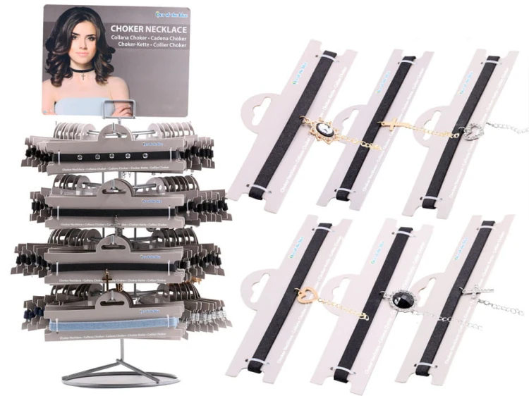 NASZYJNIK CHOKER Z ZAWIESZKĄ CELEBRYTKA TASIEMKA 2