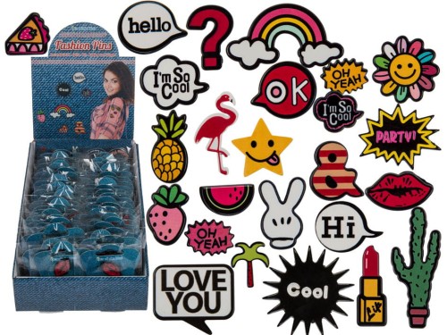 STYLOWA PRZYPINKA BROSZKA WPINKA UBRAŃ MIX WZORÓW 2