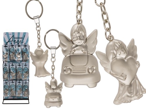 BRELOK ANIOŁEK METALOWY BRELOCZEK MIX WZORÓW ANIOŁ 2.jpg