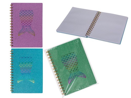 NOTES kołonotatnik OGON SYRENY brokatem A5 KOLORY 2.jpg