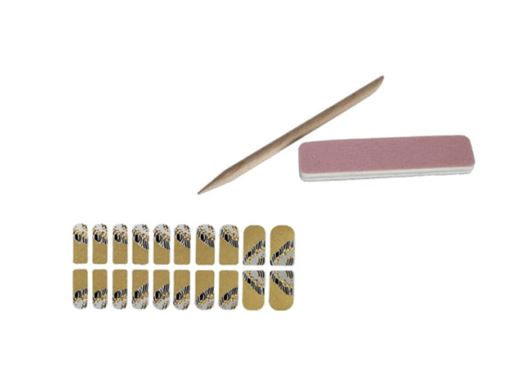 NAKLEJKI NA PAZNOKCIE ZESTAW 20 SZT MINI PILNICZEK 1
