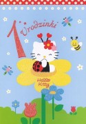 Karnet Hello Kitty z kopertą Pocztówka 1 Urodziny 1