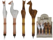 DŁUGOPIS lama CZARNY WKŁAD ZWIERZĘCY ZOO FIGURKA 2.jpg