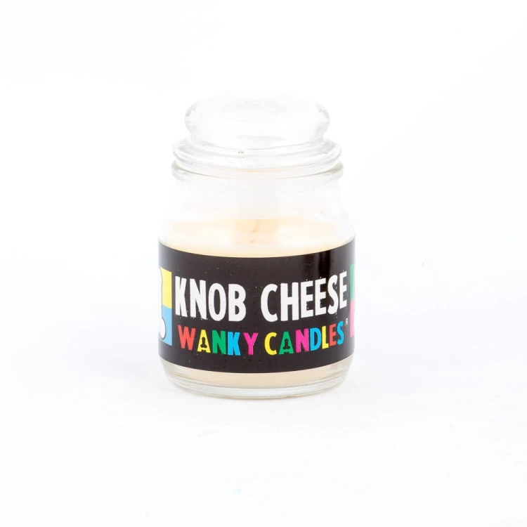 Pachnąca ŚWIECZKA w słoiczku Wanky Candles Knob Cheese 1.jpg