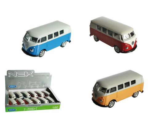 MODEL SAMOCHODU VW T1 BUS 1963 AUTO SAMOCHÓD 1:60 2