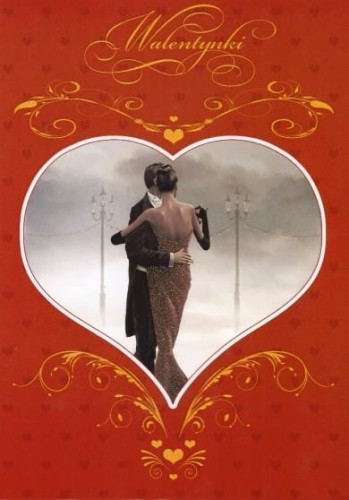 KARNET OKOLICZNOŚCIOWY KOPERTĄ WALENTYNKI POCZTÓWKA 1