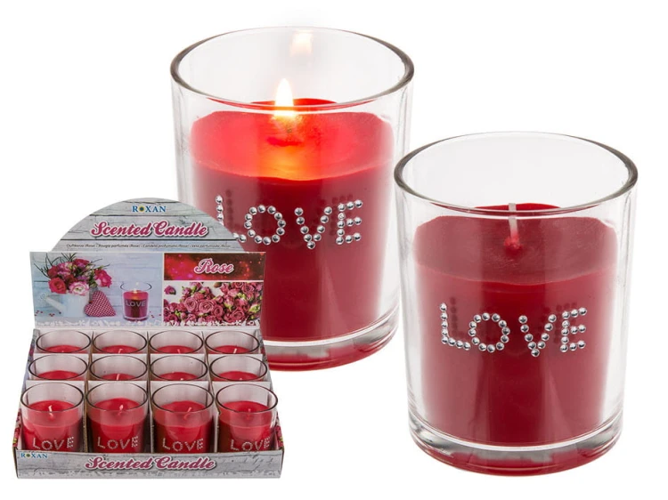 Świeczka zapachowa różana Love Różany Zapach Prezent 2