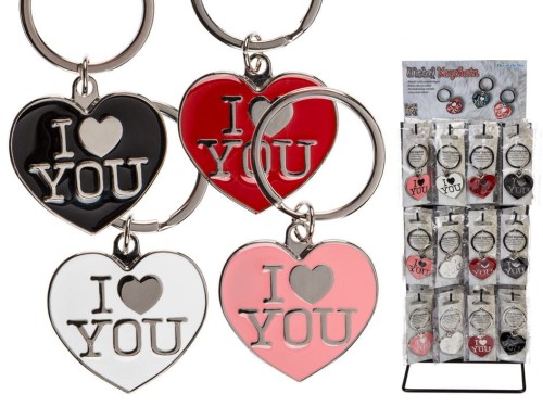 BRELOK Z SERDUSZKIEM BRELOCZEK I LOVE YOU SERCE 2