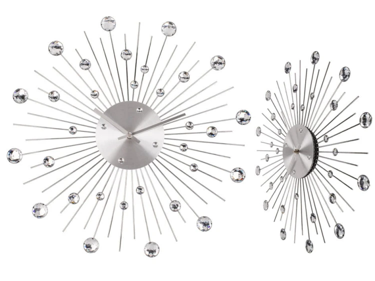 ZEGAR CRISTAL DUŻY SŁONECZKO SŁOŃCE KRYSZTAŁ METALOWY 2.jpg