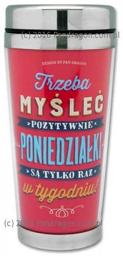 KUBEK TERMICZNY Myśleć pozytywnie BIDON TERMOS 450ML .jpg