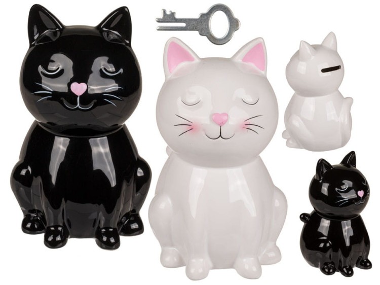 Ceramiczna SKARBONKA KOT KOTEK CZARNY LUB BIAŁY 2.jpg