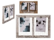 RAMKA DREWNIANA na 2 zdjęcia metalowa siatka KLIPS 2.jpg