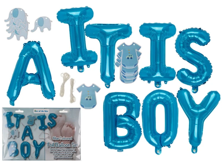 ZESTAW BALONÓW LITER - It is a boy - TO CHŁOPIEC .jpg