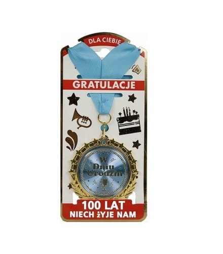 ZŁOTY MEDAL metalowy W dniu urodzin PREZENT ORDER .jpg
