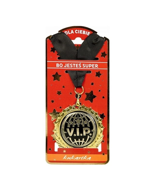 ZŁOTY MEDAL metalowy V.I.P WYJĄTKOWEJ OSOBY ORDER .jpg