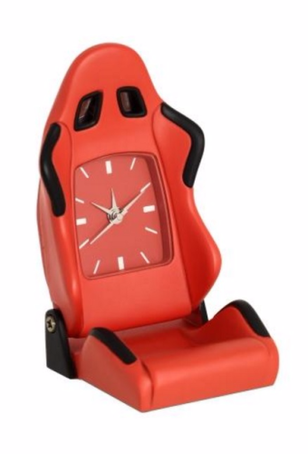ZEGAR FOTEL RAJDOWCA SAMOCHODOWY RAJDOWY CZERWONY