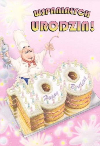 KARNET OKOLICZNOŚCIOWY KOPERTĄ URODZINY POCZTÓWKA URODZINOWA 1