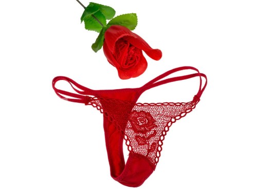 RÓŻA ZE STRINGAMI MAJTECZKI MAJTKI 2W1 WALENTYNKI 1.jpg